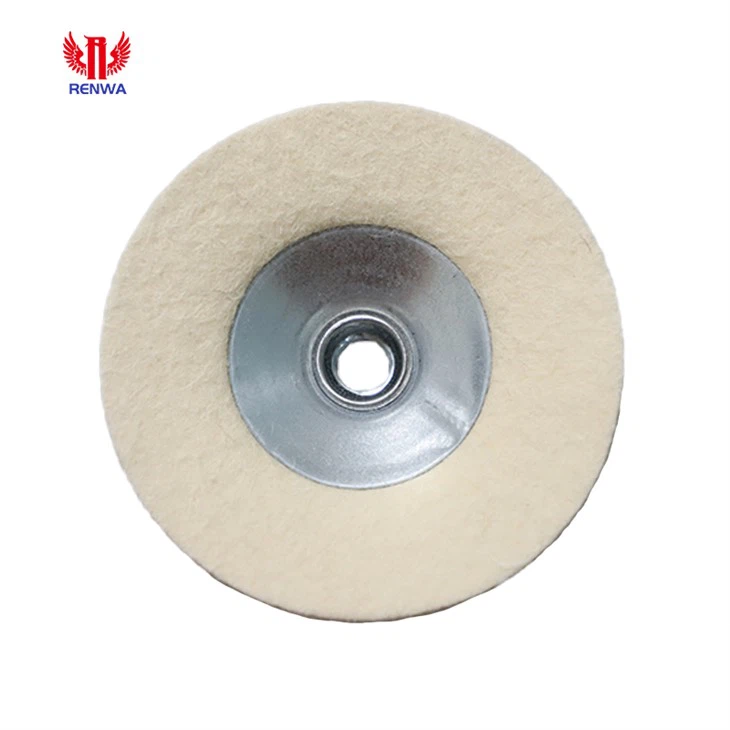 Roda de polimento de feltro de lã
